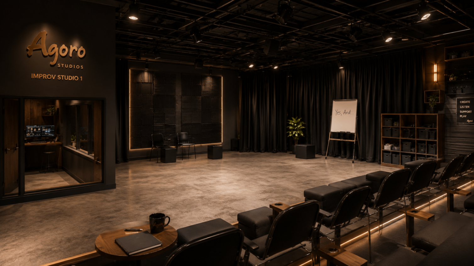 Agoro improv and live expression stage